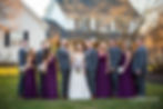 Bridal Party in Front of The Farmhouse